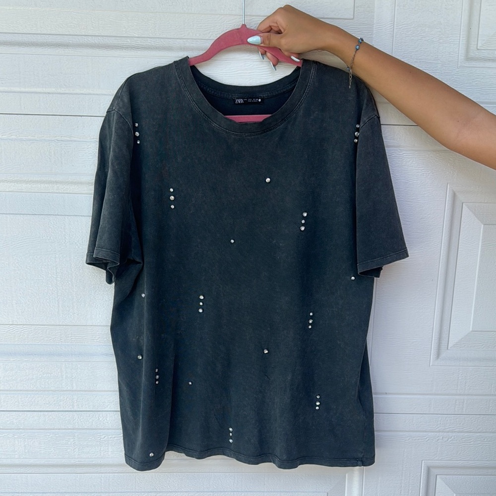 Black Distressed T-Shirt